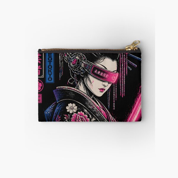Item preview, Cyberpunk Japanese Ninja Geisha Samurai Neon Tokyo Girl designed and sold by GrinGalore.