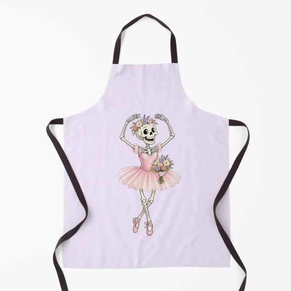 Item preview, Funny Skeleton Ballerina with Flowers – Dancing Bones designed and sold by SweetLilith.