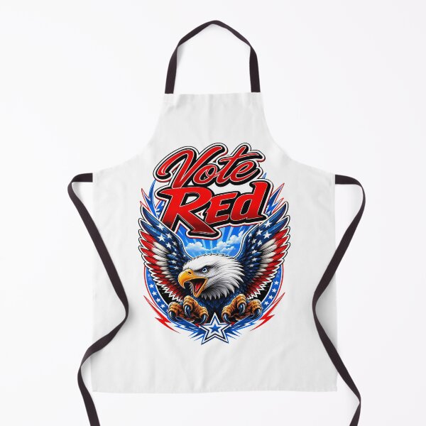 Item preview, Vote Red Patriotic Eagle – American Flag Bald Eagle Voting Design designed and sold by WLHmedia.com .