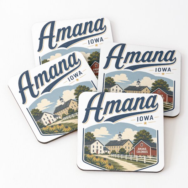 Aperçu de l'œuvre Amana, Iowa créée et vendue par PamLeeDesign.