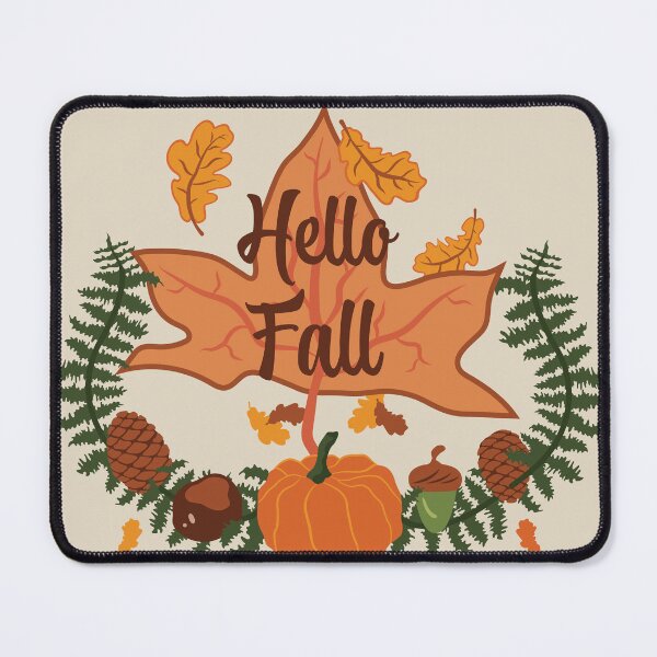 Item preview, Hello Fall - Cosy Cream designed and sold by Daniel Bevis Design.