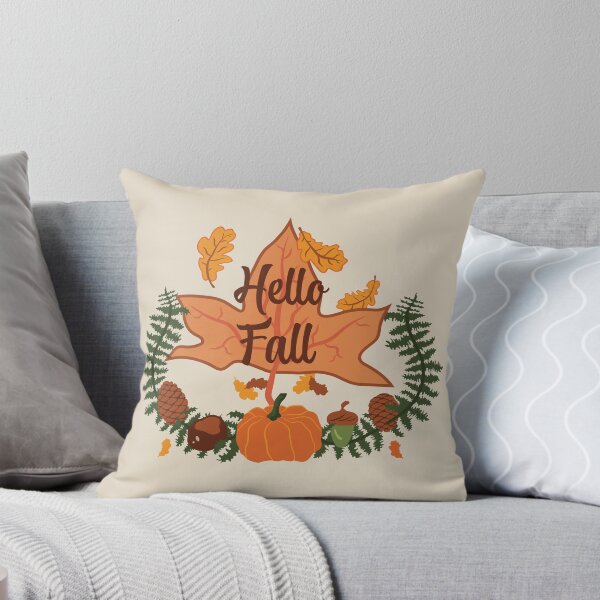 Item preview, Hello Fall - Cosy Cream designed and sold by Daniel Bevis Design.