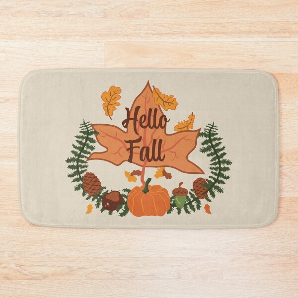 Item preview, Hello Fall - Cosy Cream designed and sold by Daniel Bevis Design.