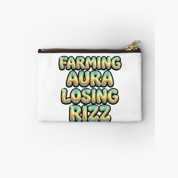 Item preview, Farming Aura Losing Rizz Funny Gen Z Quote designed and sold by StickVerse by Owais.
