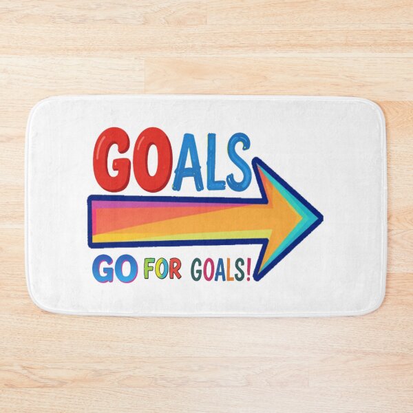 Item preview, Arrow Multicolor Motivational Quote about the take action GO FOR GOALS! designed and sold by Giulivo Store Graphic.
