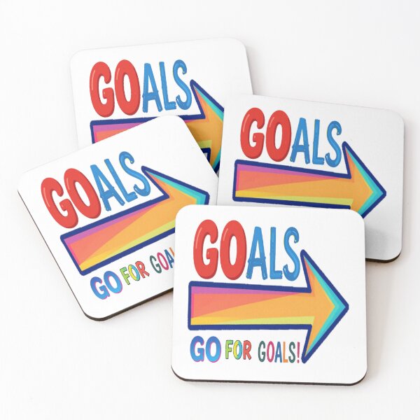 Item preview, Arrow Multicolor Motivational Quote about the take action GO FOR GOALS! designed and sold by Giulivo Store Graphic.