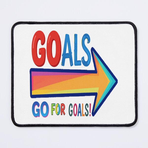 Item preview, Arrow Multicolor Motivational Quote about the take action GO FOR GOALS! designed and sold by Giulivo Store Graphic.