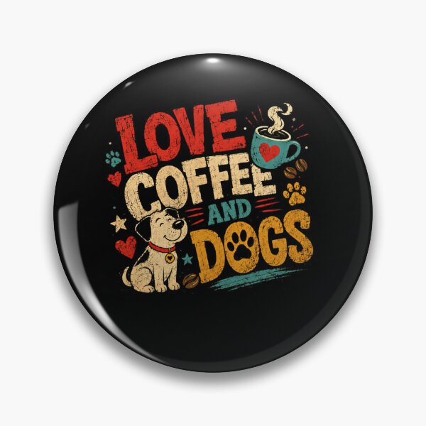 Item preview, Love Coffee And Dogs Dog Owner Coffee Enthusiast Pet Parent designed and sold by SkeletonsDanger.