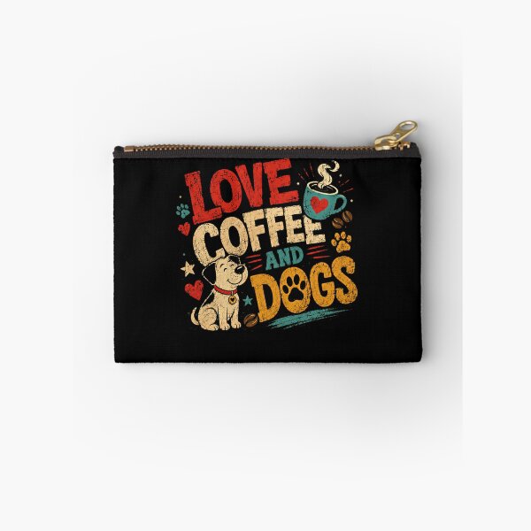 Item preview, Love Coffee And Dogs Dog Owner Coffee Enthusiast Pet Parent designed and sold by SkeletonsDanger.