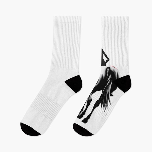 Item preview, On a horse Minimalist Youth Trend Design in Black White Red designed and sold by ErgTime.