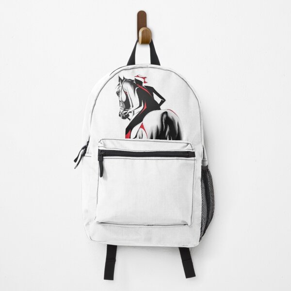 Item preview, On a horse Minimalist Youth Trend Design in Black White Red designed and sold by ErgTime.