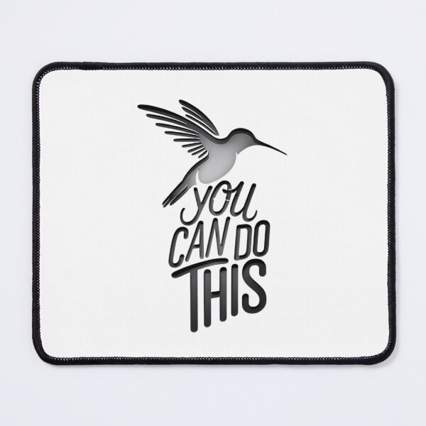 Item preview, "You can do this" Minimalist Youth Trend Design in Black White designed and sold by ErgTime.