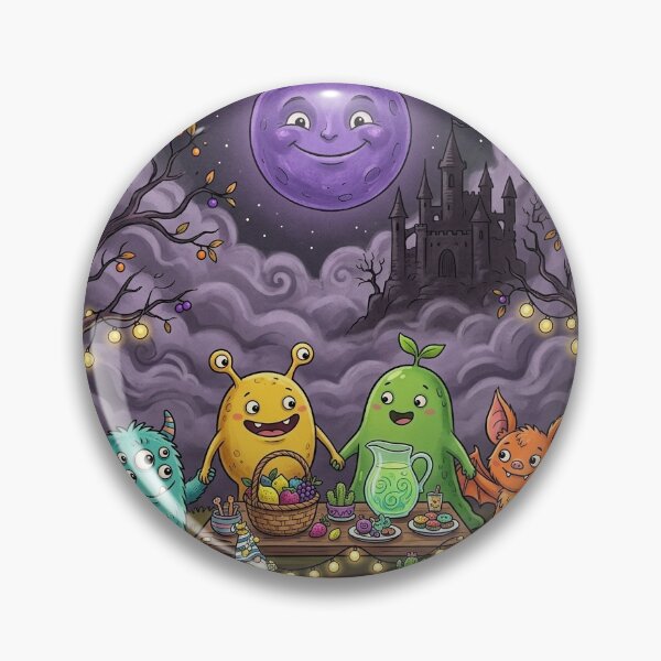Item preview, ⁠Quirky Halloween Monster Snack Party Poster⁠ designed and sold by Julia9632.