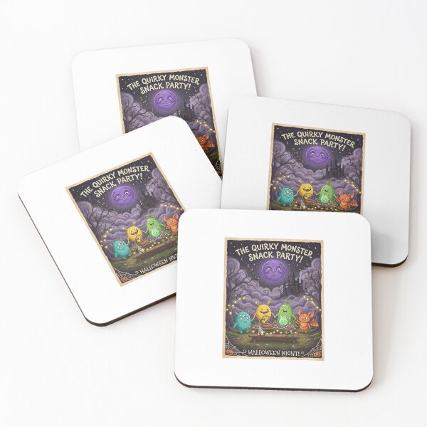Item preview, ⁠Quirky Halloween Monster Snack Party Poster⁠ designed and sold by Julia9632.