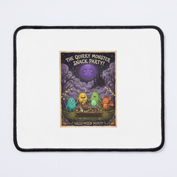Item preview, Quirky Halloween Monster Snack Party Poster designed and sold by Julia9632.