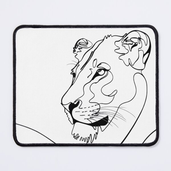 Item preview, Lion Minimalist Youth Trend Design in Black White designed and sold by ErgTime.
