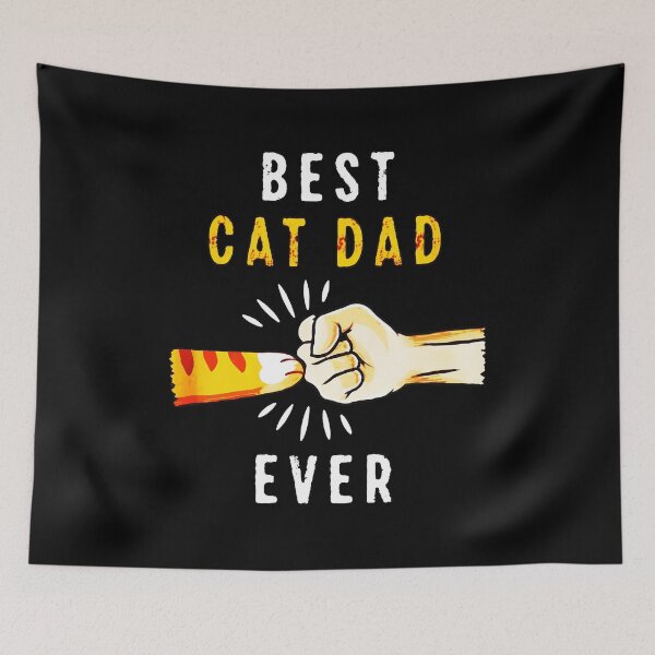 Item preview, Best Cat Dad Ever Fist Bump Graphic designed and sold by Dmo3HarkoArt.