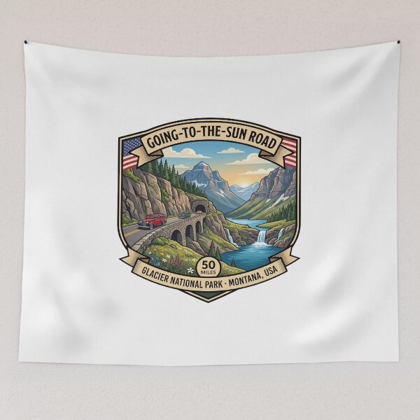 Item preview, Going-to-the-Sun Road Glacier Scenic Highway designed and sold by enzoade.