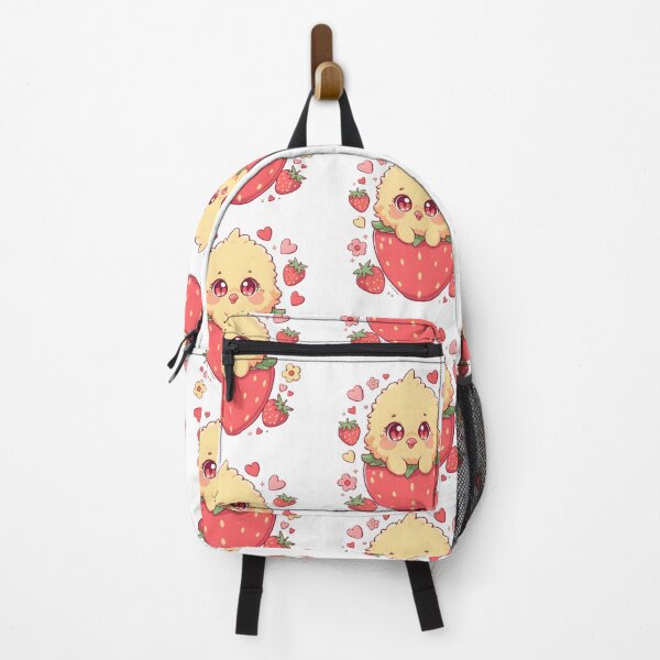 Item preview, Cute Kawaii Chick in a Giant Strawberry | Adorable Baby Bird & Berry | Cute Pink Love Aesthetic designed and sold by dreamz-world.