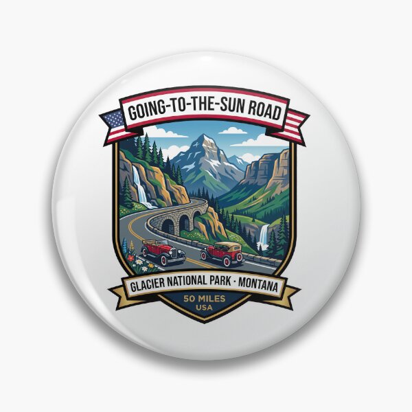 Item preview, Going-to-the-Sun Road Rocky Mountain Route designed and sold by enzoade.