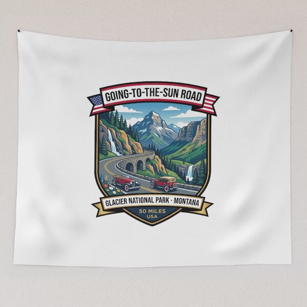 Item preview, Going-to-the-Sun Road Rocky Mountain Route designed and sold by enzoade.