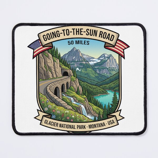 Item preview, Going-to-the-Sun Road Montana Mountain Drive designed and sold by enzoade.