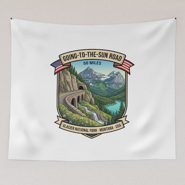 Item preview, Going-to-the-Sun Road Montana Mountain Drive designed and sold by enzoade.