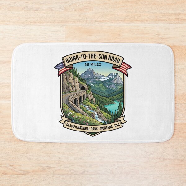 Item preview, Going-to-the-Sun Road Montana Mountain Drive designed and sold by enzoade.