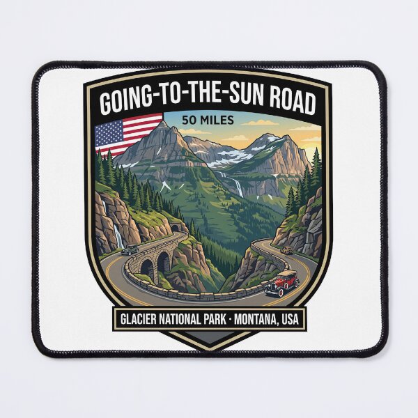 Item preview, Going-to-the-Sun Road Glacier National Park designed and sold by enzoade.