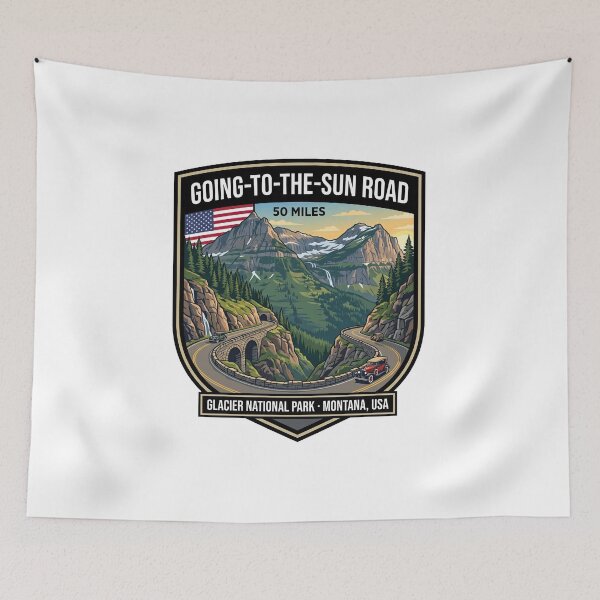 Item preview, Going-to-the-Sun Road Glacier National Park designed and sold by enzoade.