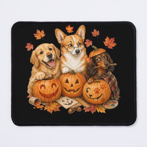 Item preview, Halloween Pumpkin Carving Funny Dogs Retriever, Corgi & Dachshund Fall designed and sold by Cute & Sassy Custom Gifting Boutiques.