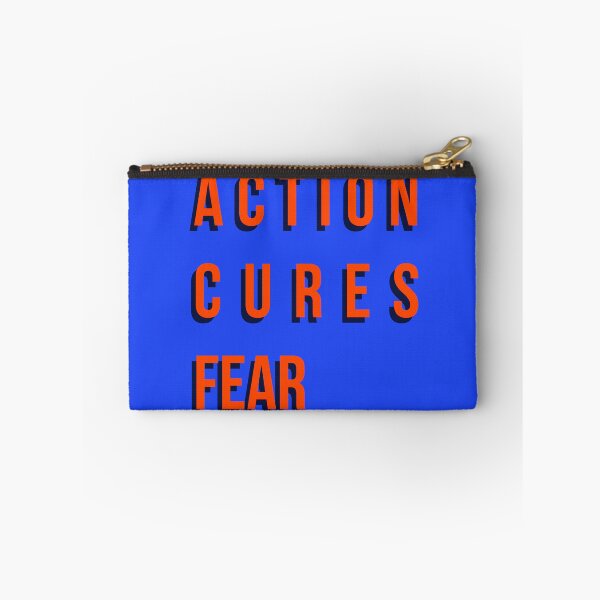 Item preview, Action Cures Fear Bold Motivational Typography Quote designed and sold by Creations by lyne.