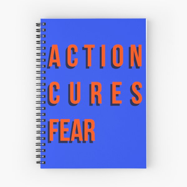 Item preview, Action Cures Fear Bold Motivational Typography Quote designed and sold by Quote Chaos.