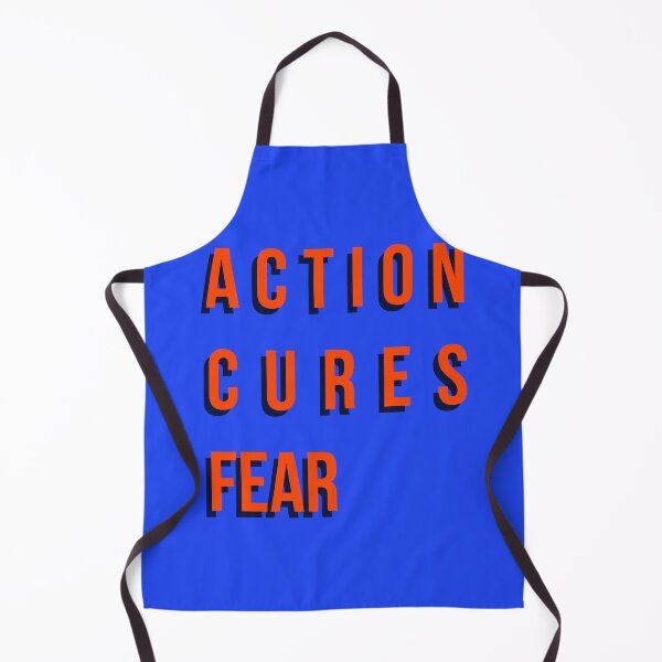 Item preview, Action Cures Fear Bold Motivational Typography Quote designed and sold by Creations by lyne.