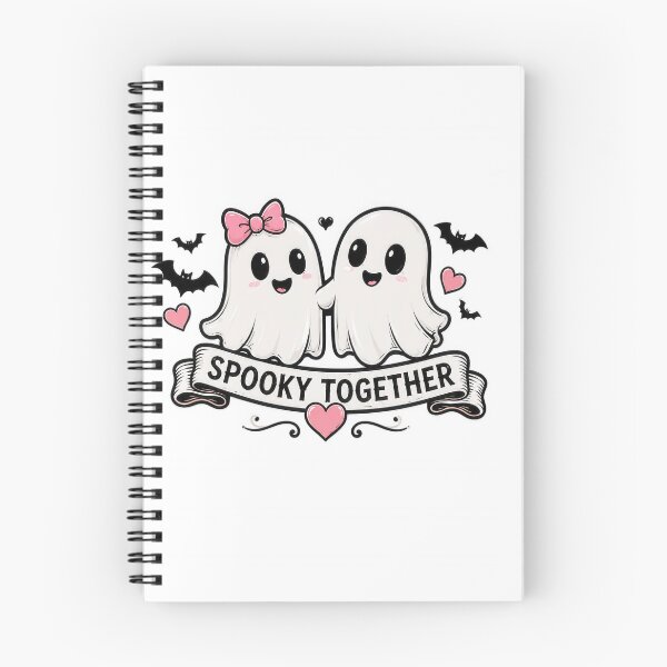 Item preview, Cute Spooky Together Ghosts Halloween Couple designed and sold by markymaarty.