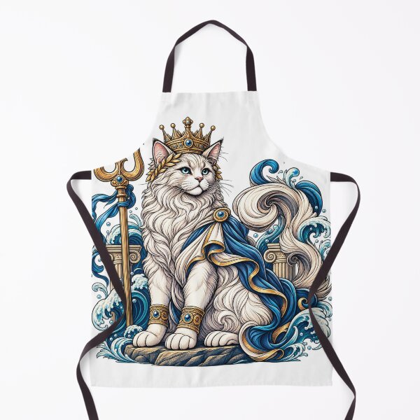 Item preview, Poseidon Cat God – Greek Mythology Sea King with Trident designed and sold by ChicClicker.