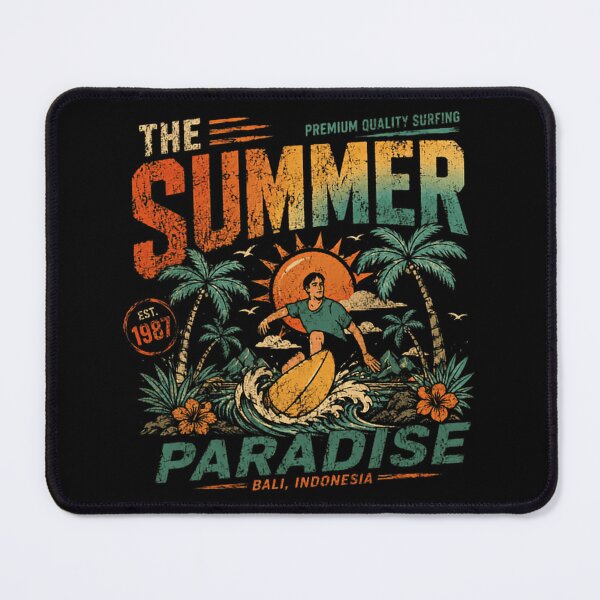 Item preview, The Summer Paradise Premium Quality Surfing Est 1987 Bali Indonesia designed and sold by SkeletonsDanger.