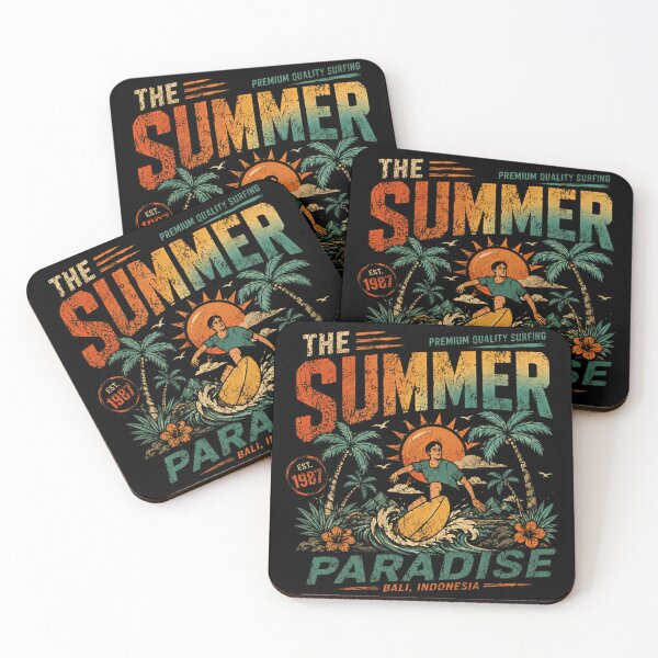 Item preview, The Summer Paradise Premium Quality Surfing Est 1987 Bali Indonesia designed and sold by SkeletonsDanger.