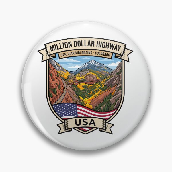 Item preview, Million Dollar Highway Colorado Mountain Road designed and sold by enzoade.