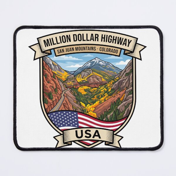 Item preview, Million Dollar Highway Colorado Mountain Road designed and sold by enzoade.