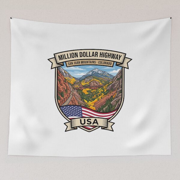 Item preview, Million Dollar Highway Colorado Mountain Road designed and sold by enzoade.