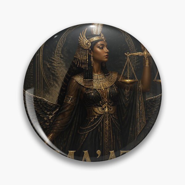 Item preview, Ma'at Egyptian Goddess of Truth - Dark Academia Gothic Art designed and sold by SunnyDesign82.