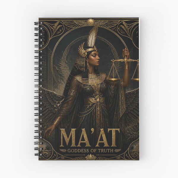 Item preview, Ma'at Egyptian Goddess of Truth - Dark Academia Gothic Art designed and sold by SunnyDesign82.