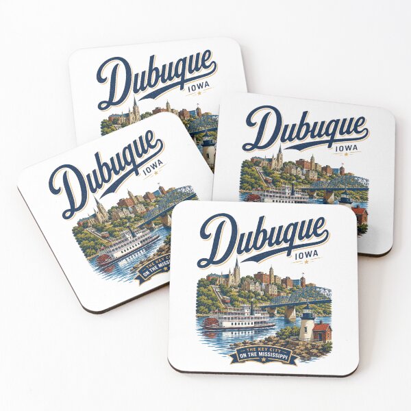 Aperçu de l'œuvre Dubuque, Iowa créée et vendue par PamLeeDesign.