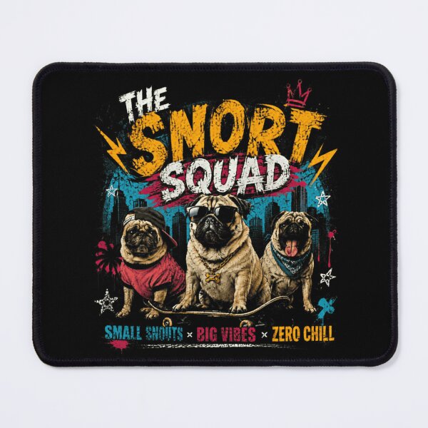 Item preview, The Snort Squad Pugs Dog Lover Pet Owner Funny Canine designed and sold by SkeletonsDanger.