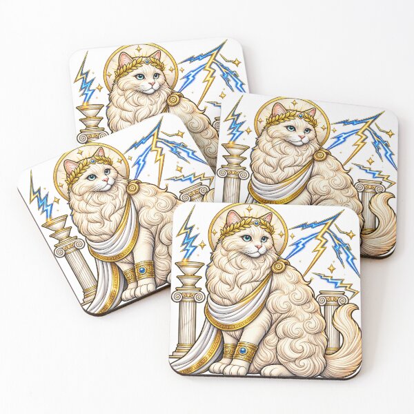 Item preview, Zeus Cat God – Greek Mythology King of Olympus Fantasy Feline designed and sold by ChicClicker.