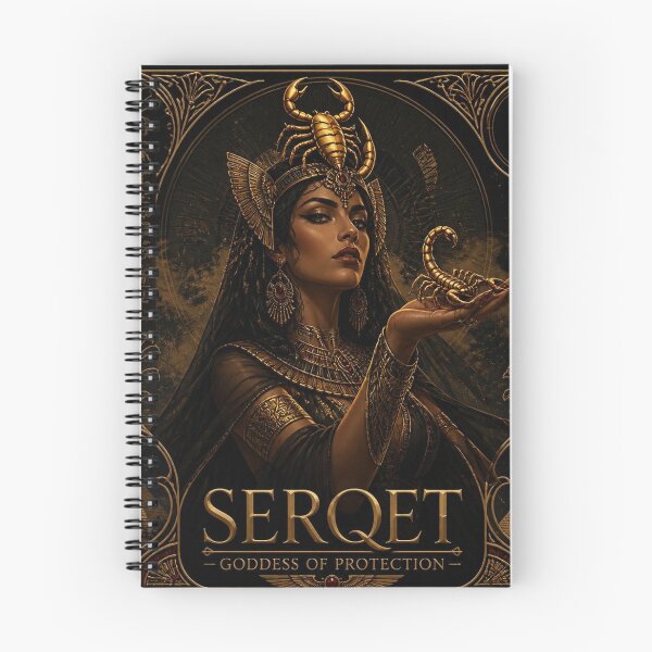 Item preview, Serqet Egyptian Goddess of Protection - Dark Academia Gothic Art designed and sold by SunnyDesign82.