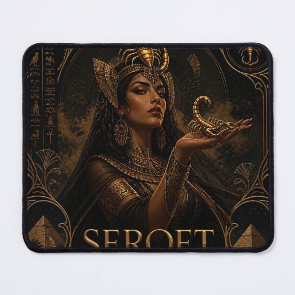 Item preview, Serqet Egyptian Goddess of Protection - Dark Academia Gothic Art designed and sold by SunnyDesign82.