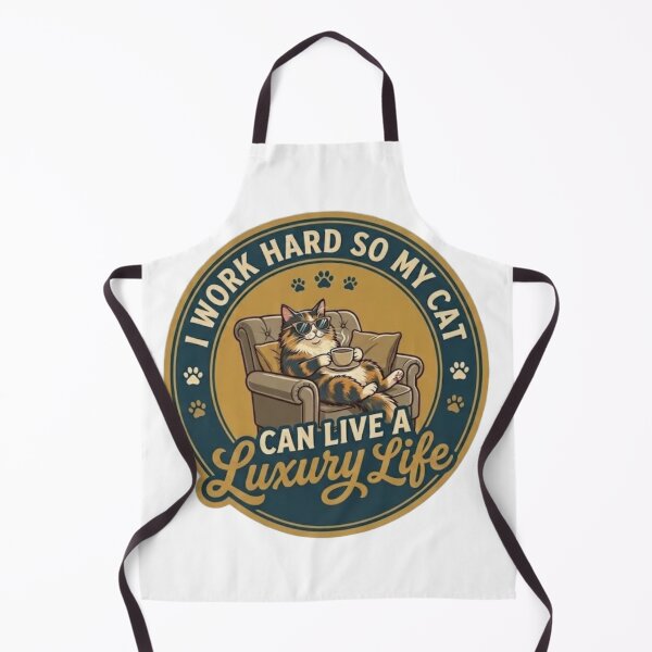 Item preview, Luxury Cat Life Funny Cat Owner Vintage Design designed and sold by Salma.Store.