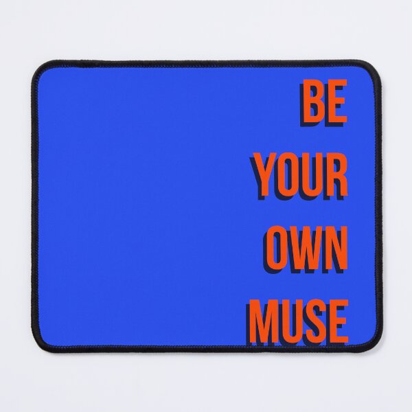 Item preview, Be Your Own Muse Orange Minimalist Typographic Art designed and sold by Creations by lyne.